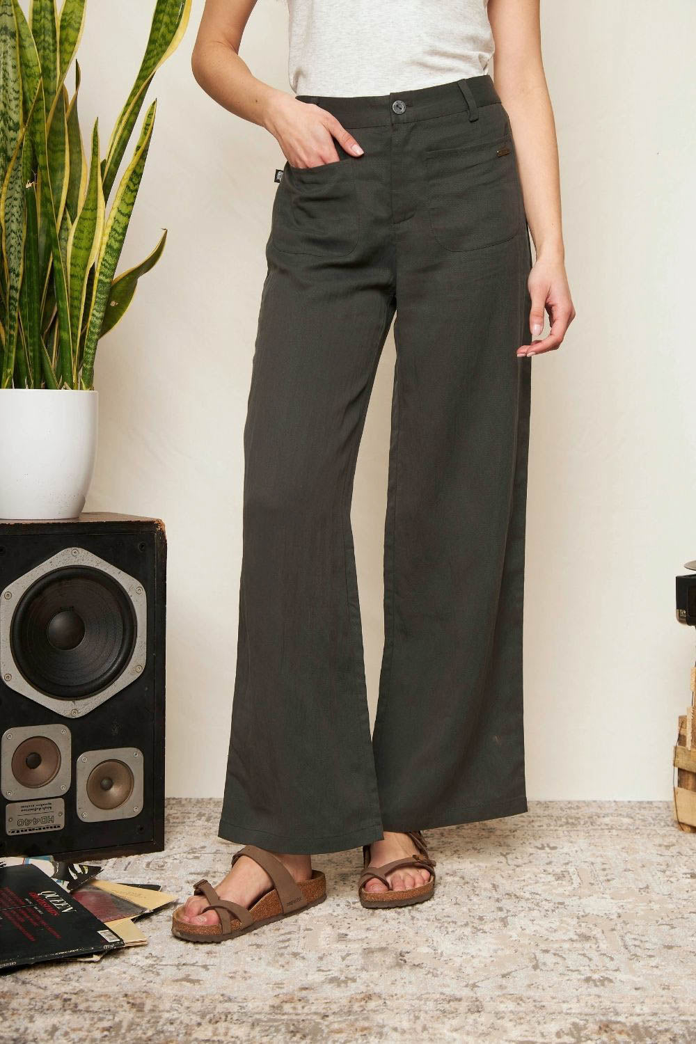 Pantalón Raki Gris Mujer