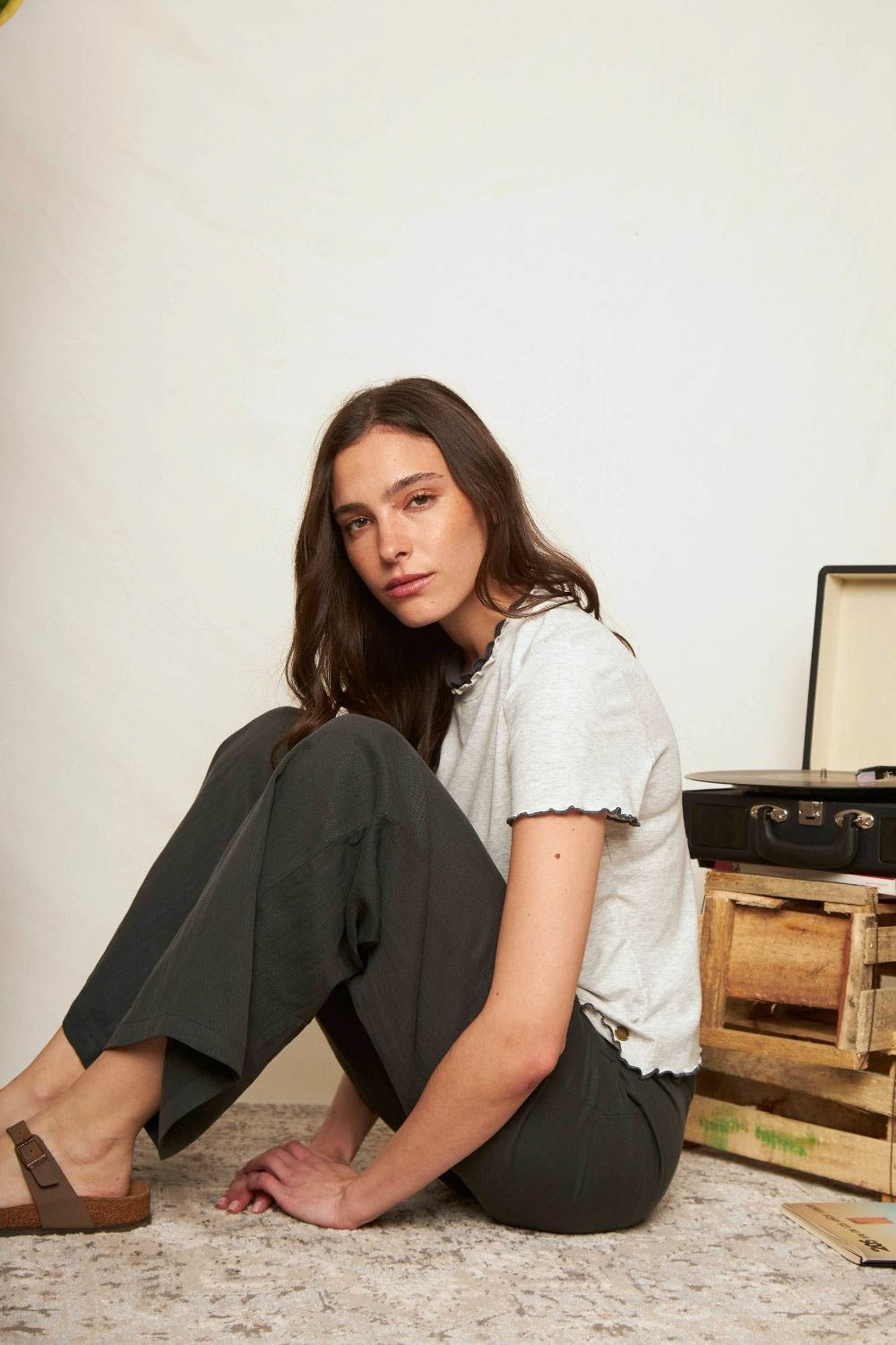 Pantalón Raki Gris Mujer