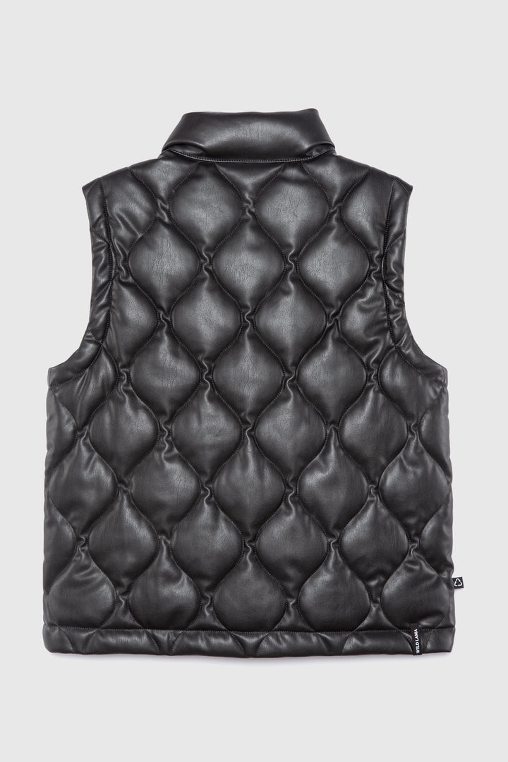 Parka Aines Sin Mangas Reciclada Negro Mujer