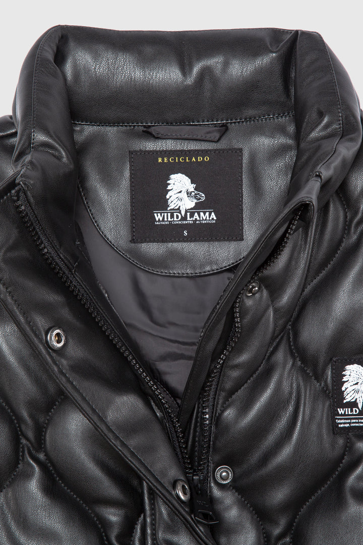 Parka Aines Sin Mangas Reciclada Negro Mujer