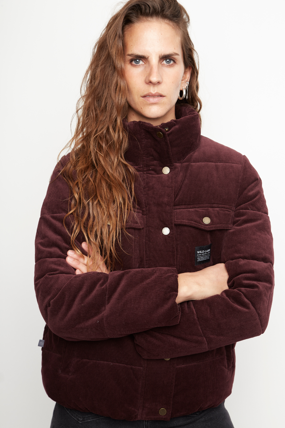 Parka Chic Puffa Orgánica Burdeo Mujer