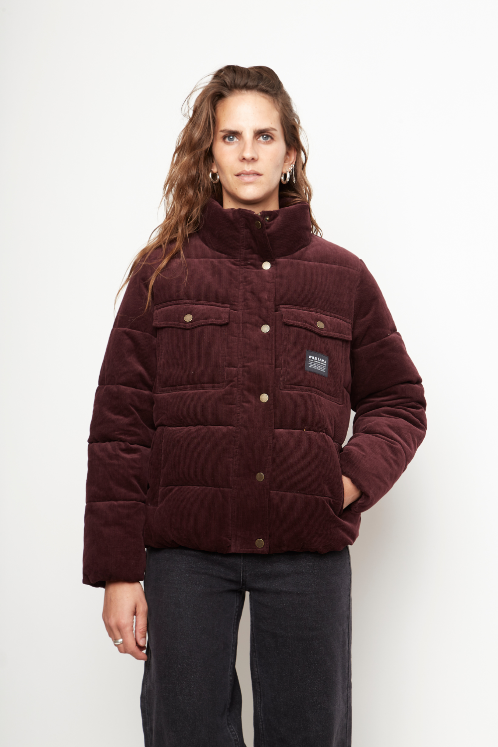 Parka Chic Puffa Orgánica Burdeo Mujer