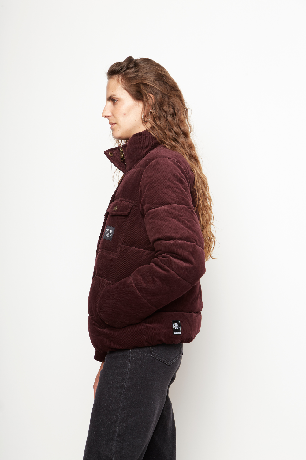 Parka Chic Puffa Orgánica Burdeo Mujer