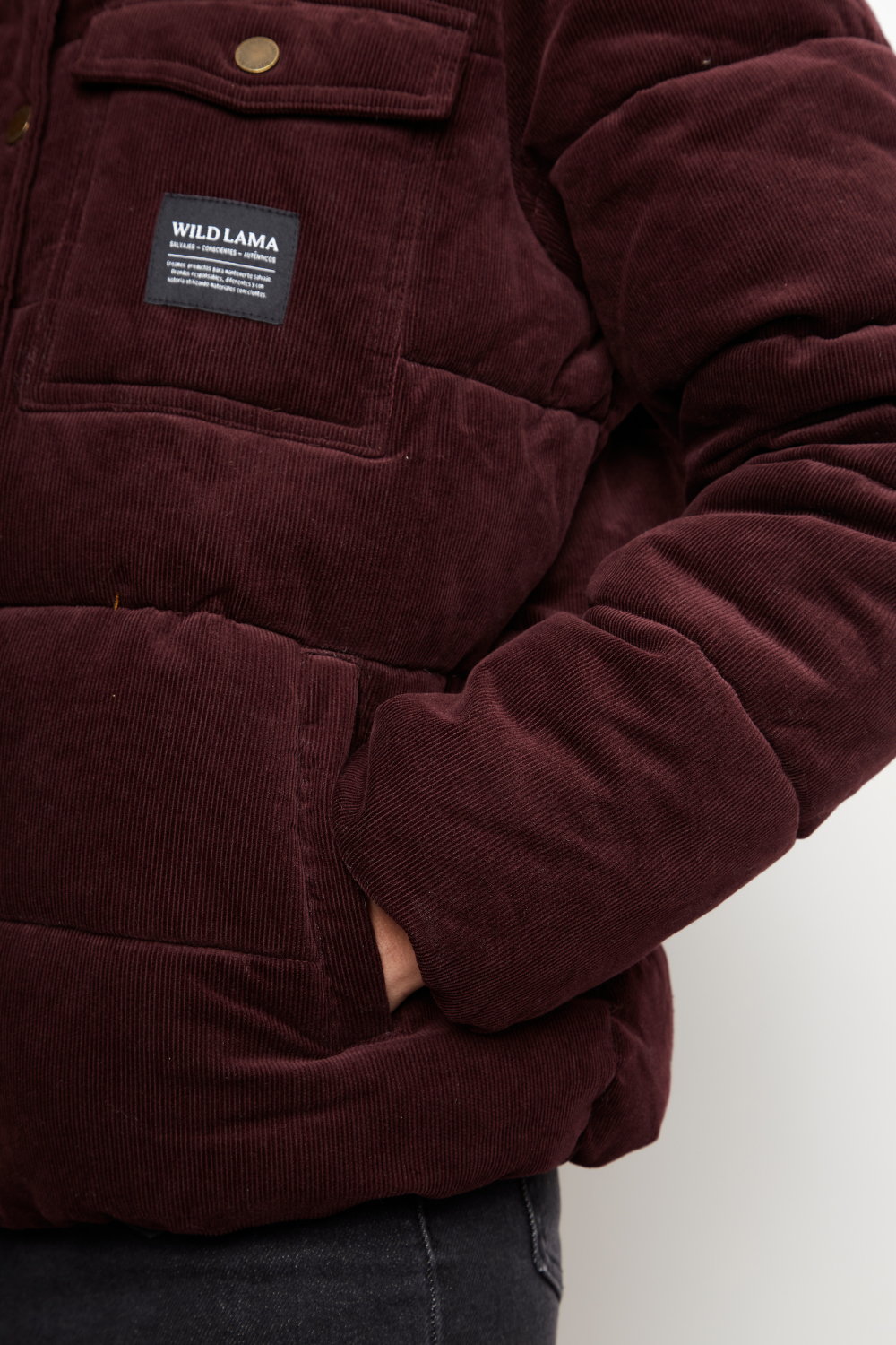 Parka Chic Puffa Orgánica Burdeo Mujer