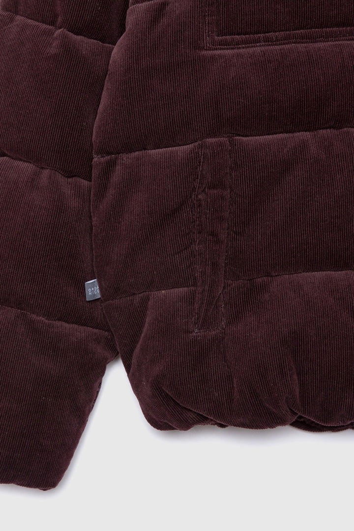 Parka Chic Puffa Orgánica Burdeo Mujer