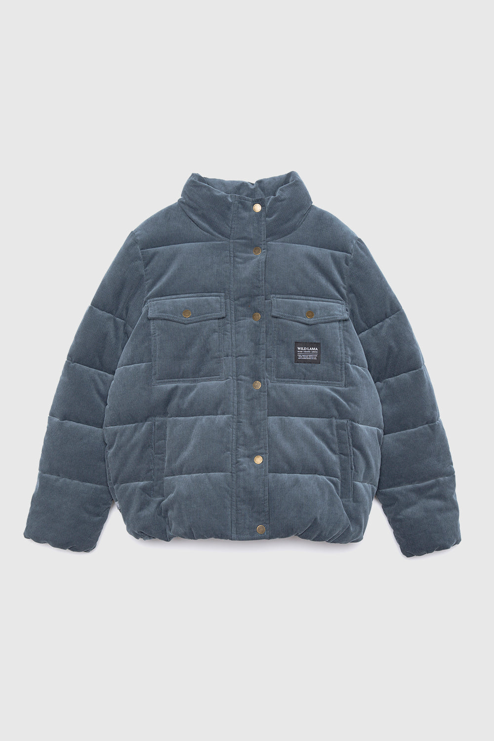 Parka Chic Puffa Orgánica Gris Azulado Mujer