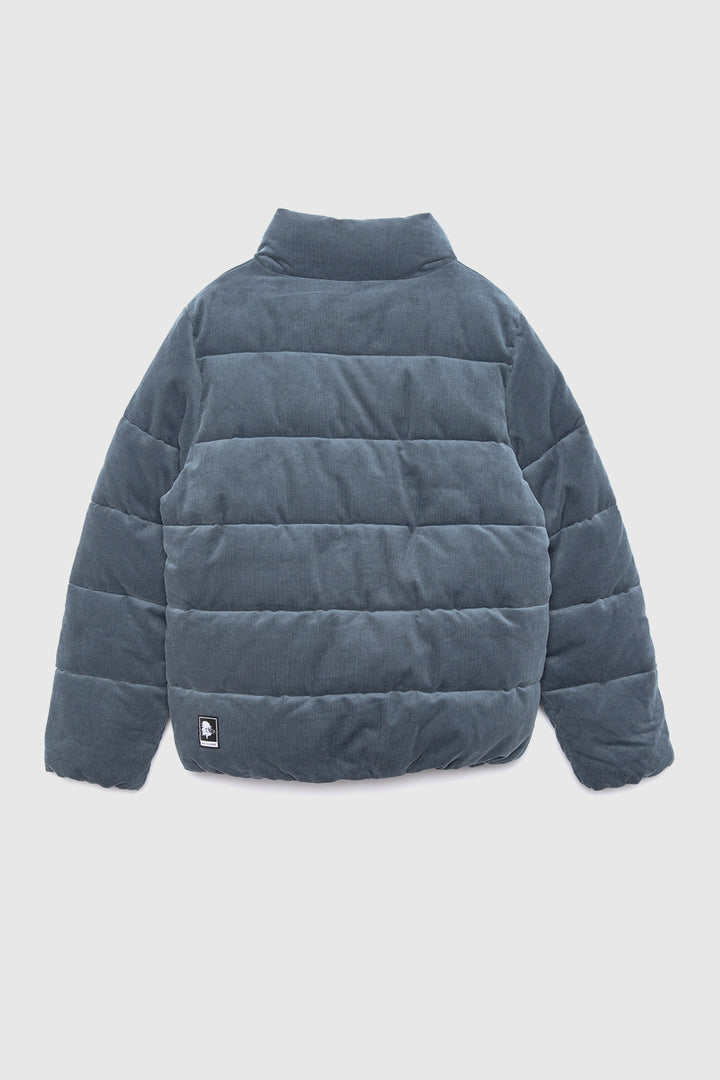 Parka Chic Puffa Orgánica Gris Azulado Mujer