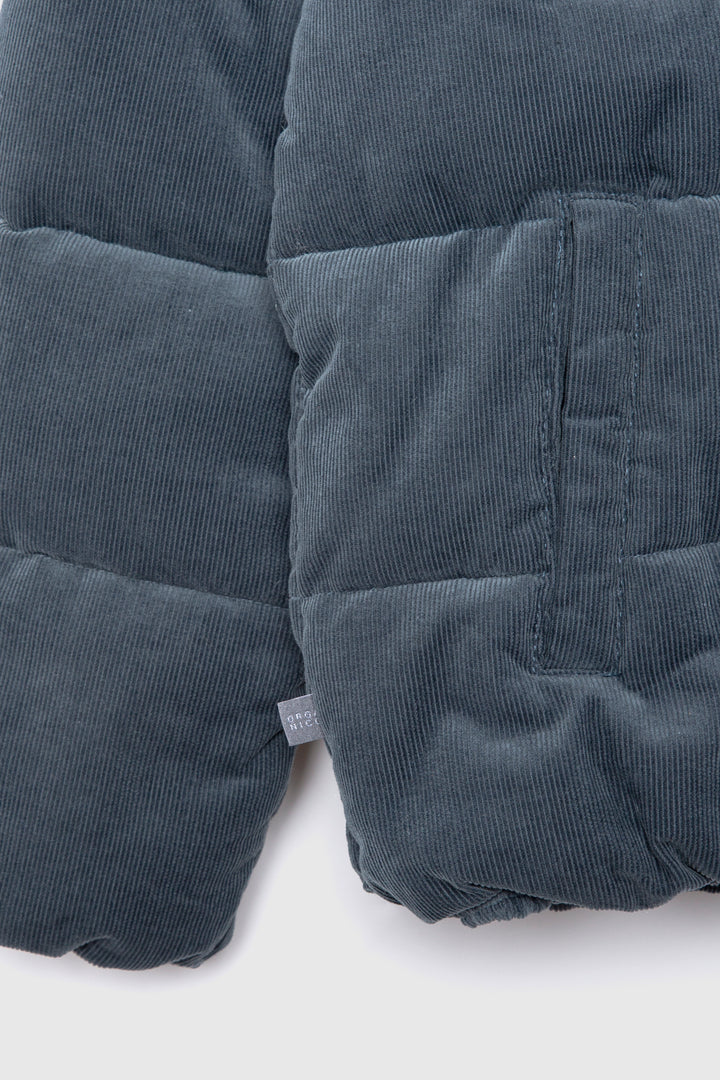 Parka Chic Puffa Orgánica Gris Azulado Mujer