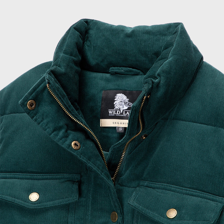 Parka Chic Puffa Orgánica Petróleo Mujer