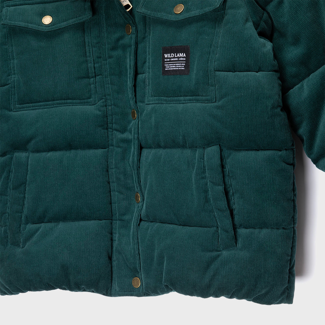 Parka Chic Puffa Orgánica Petróleo Mujer