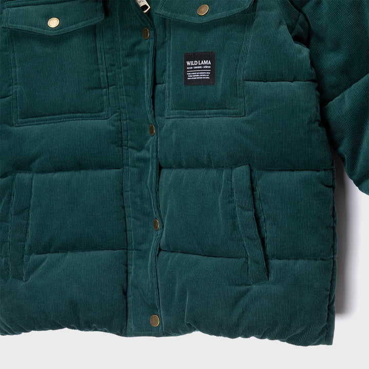 Parka Chic Puffa Orgánica Petróleo Mujer