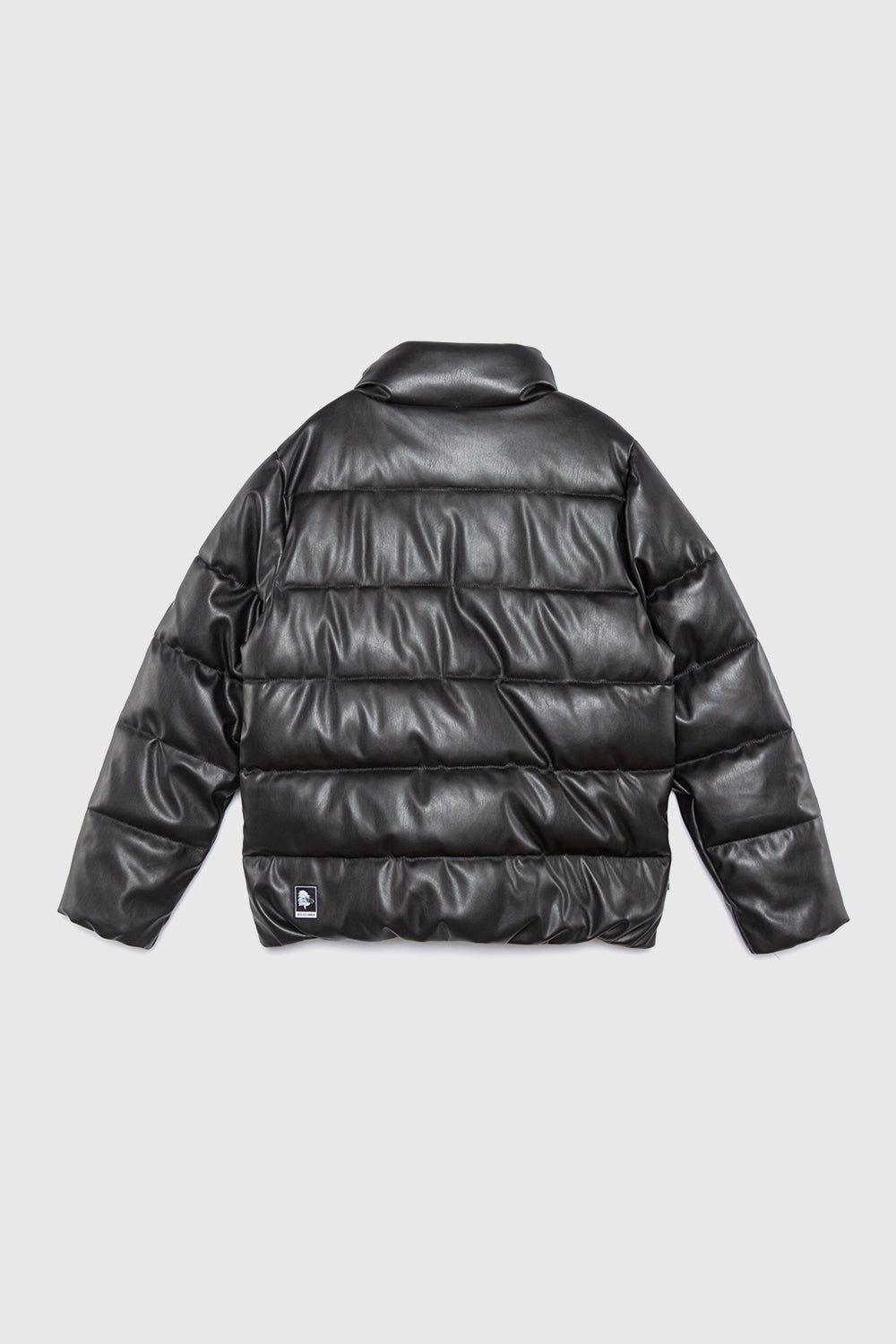 Parka Chic Puffa PU Orgánica Negra Mujer