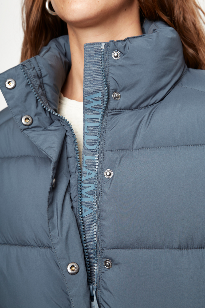 Parka Essential Reciclada Gris Azulado Mujer