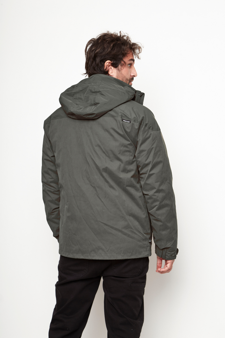 Parka Ruga 3 en 1 Reciclada Verde Hombre