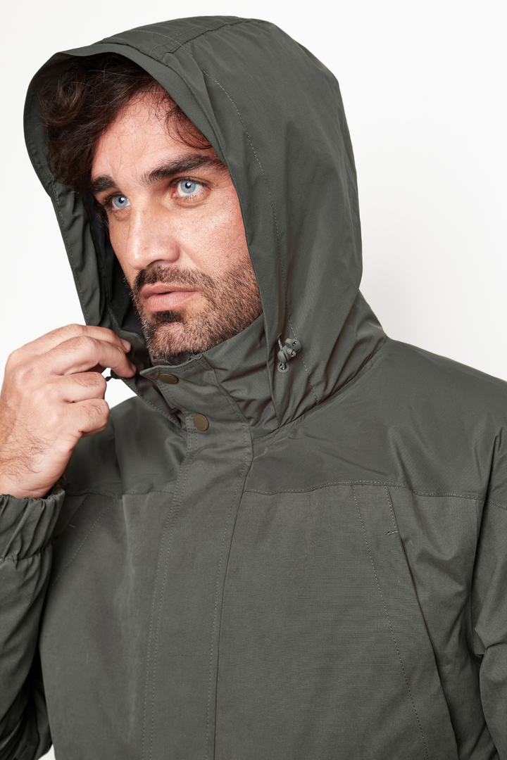 Parka Ruga 3 en 1 Reciclada Verde Hombre