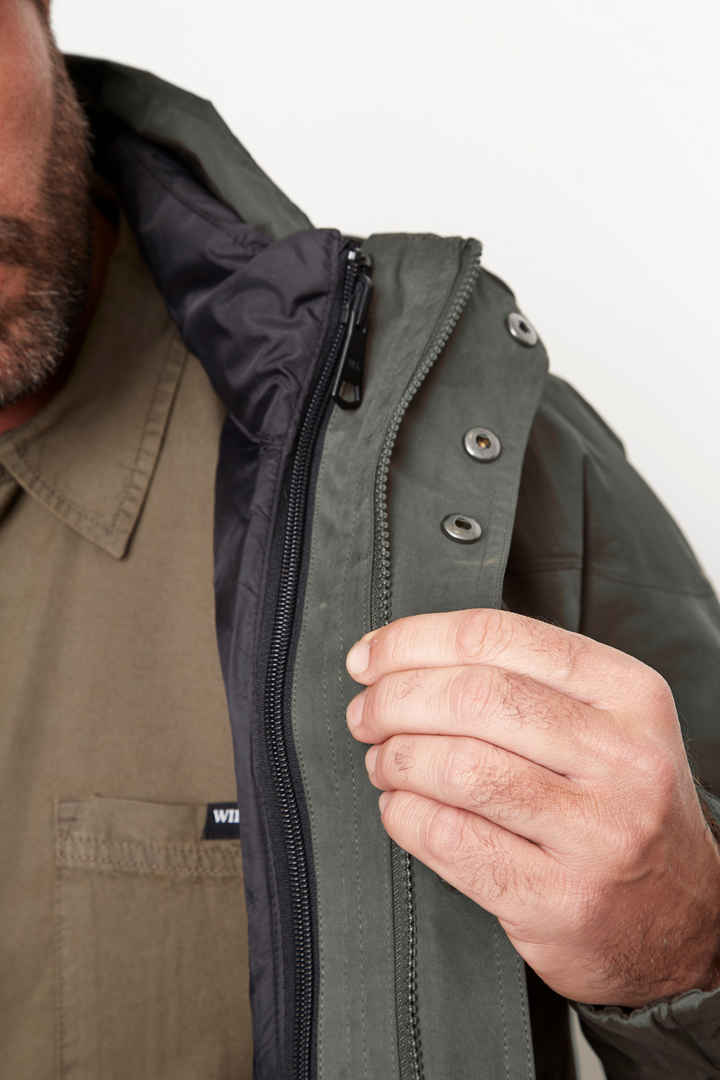 Parka Ruga 3 en 1 Reciclada Verde Hombre