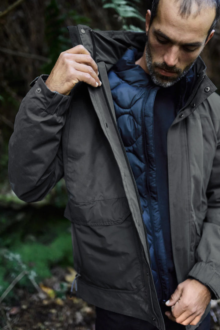 Parka Ruga 3 en 1 Reciclada Verde Hombre
