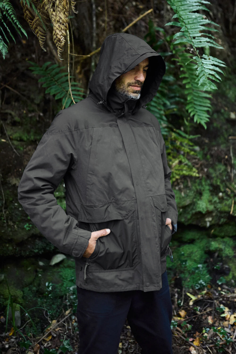 Parka Ruga 3 en 1 Reciclada Verde Hombre