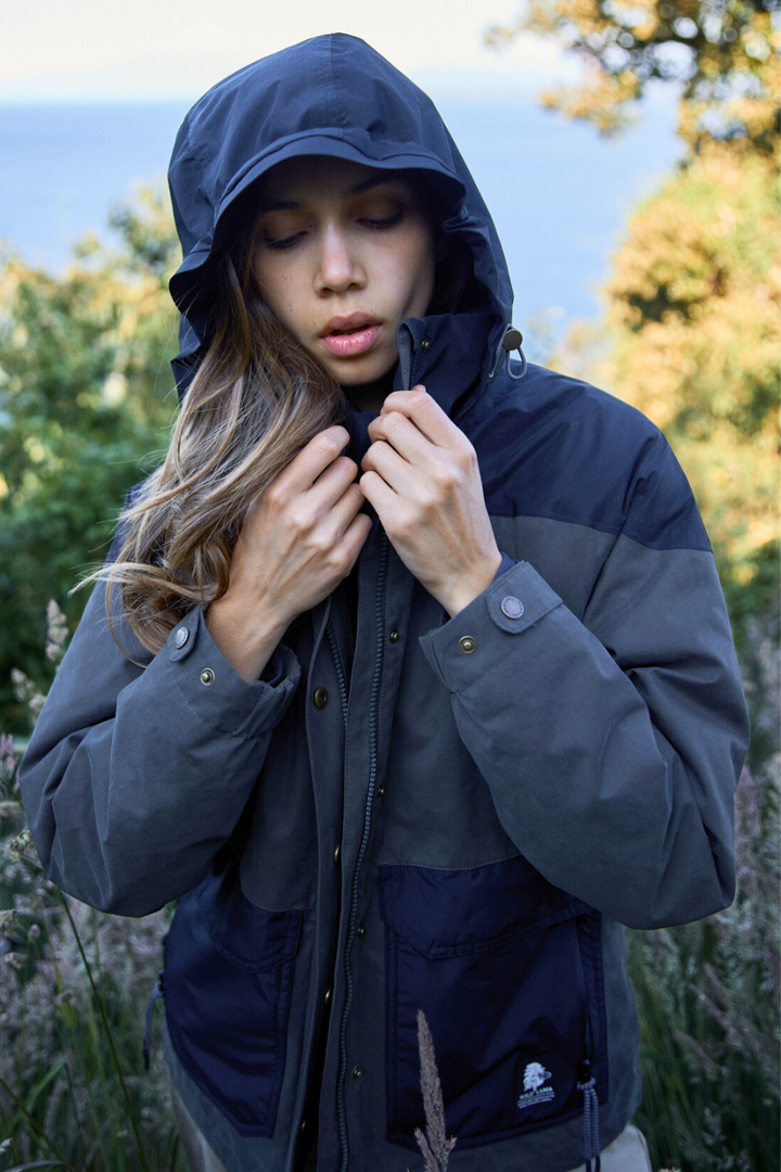 Parka Ruga 3 en 1 Reciclada Verde Militar Mujer