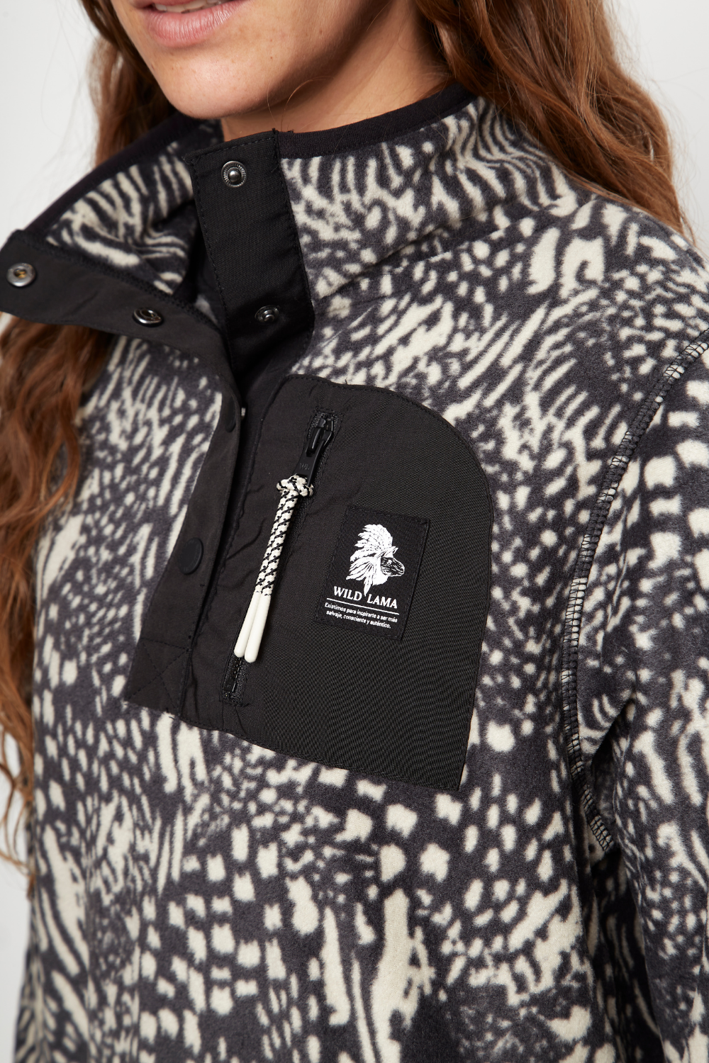 Polar Lava Reciclado Print Negro Mujer