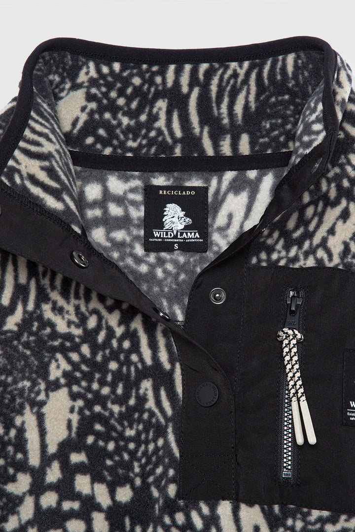 Polar Lava Reciclado Print Negro Mujer