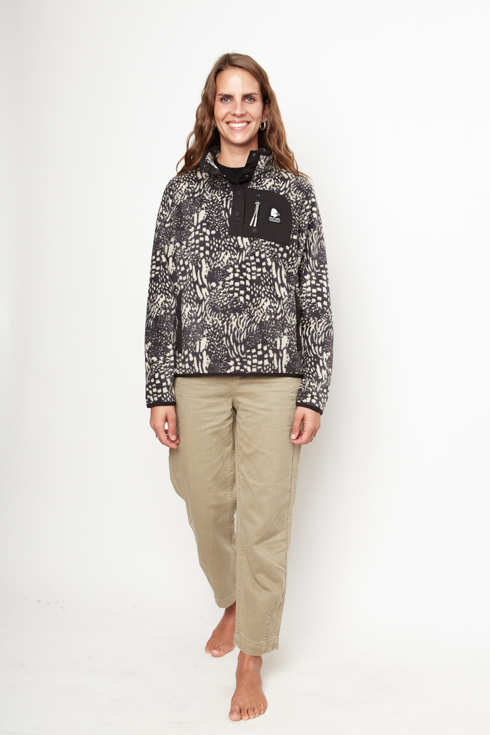 Polar Lava Reciclado Print Negro Mujer