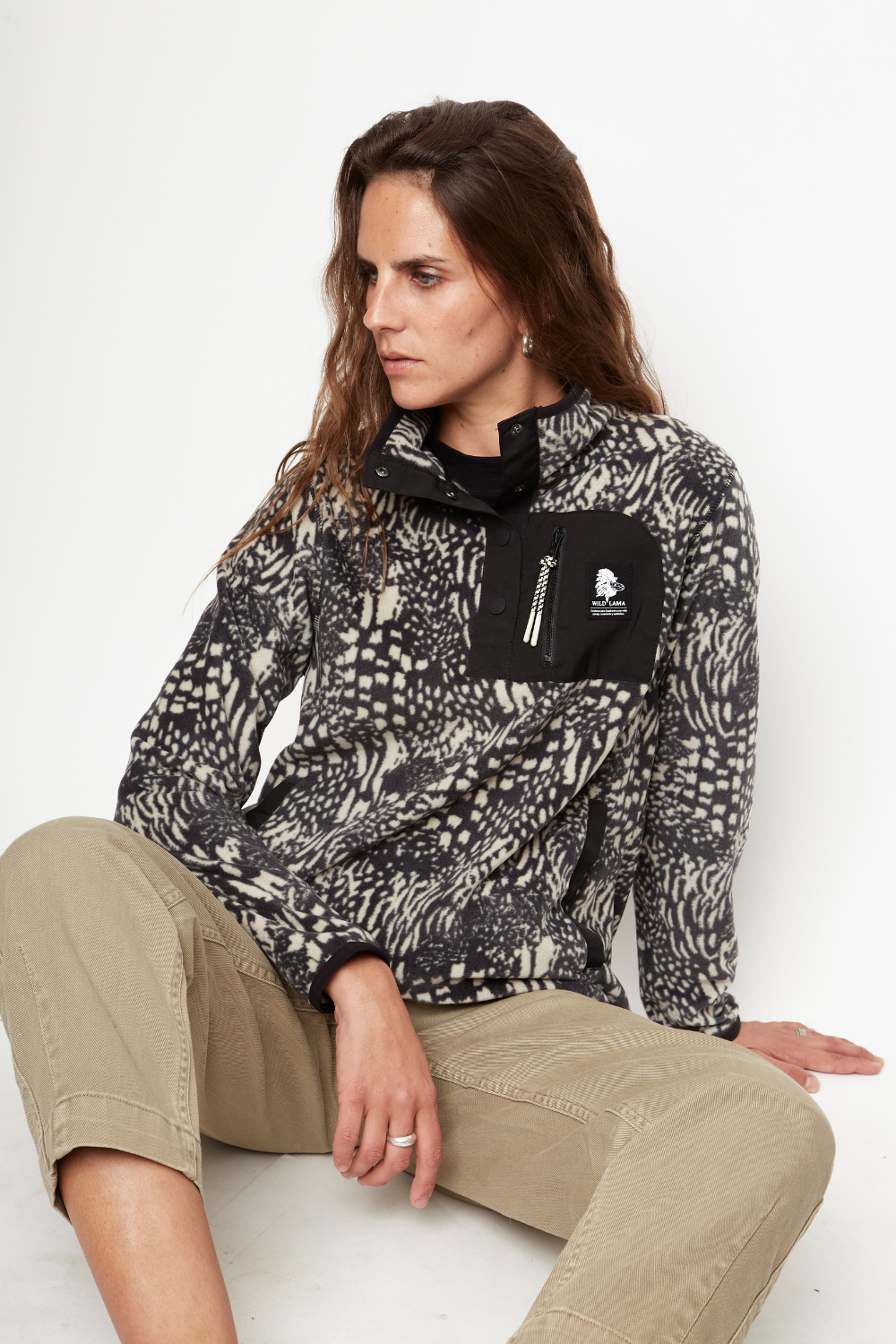 Polar Lava Reciclado Print Negro Mujer