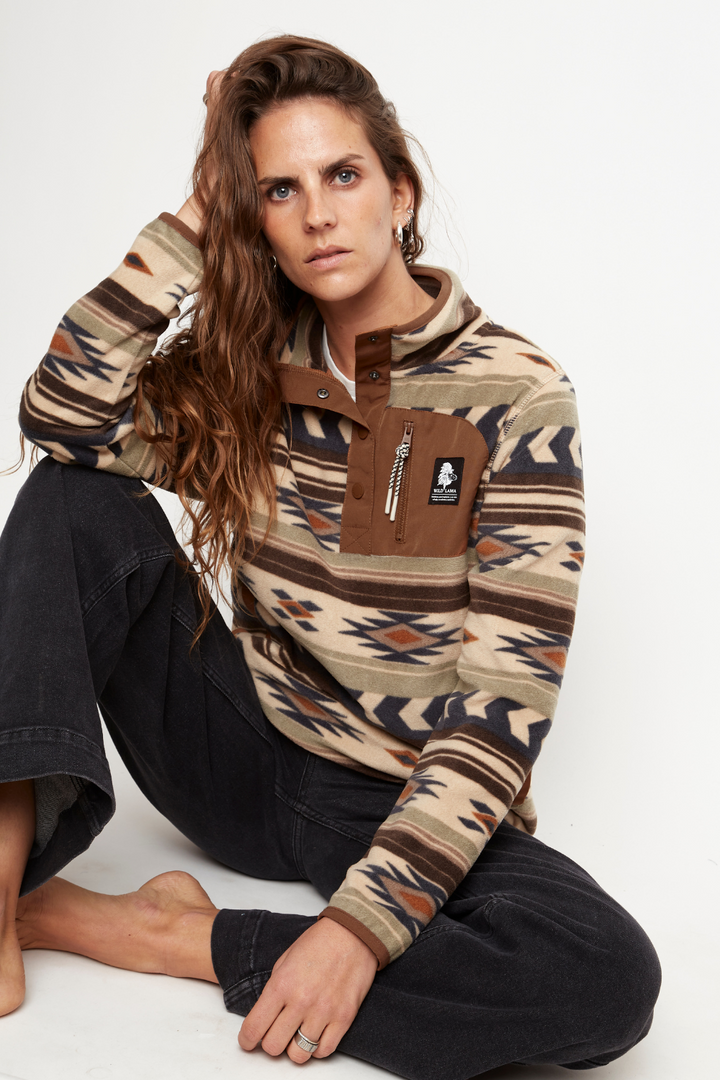 Polar Lava Woman Reciclado Print Tribal Beige Mujer