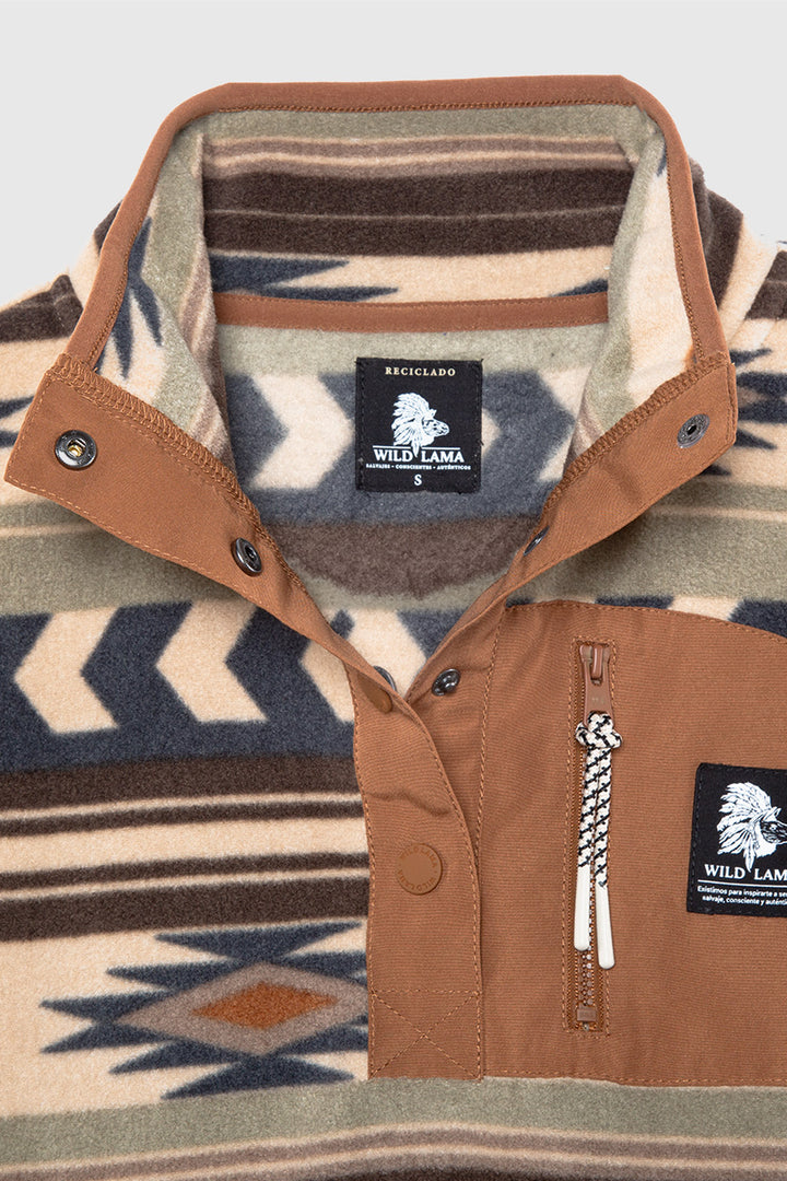 Polar Lava Woman Reciclado Print Tribal Beige Mujer