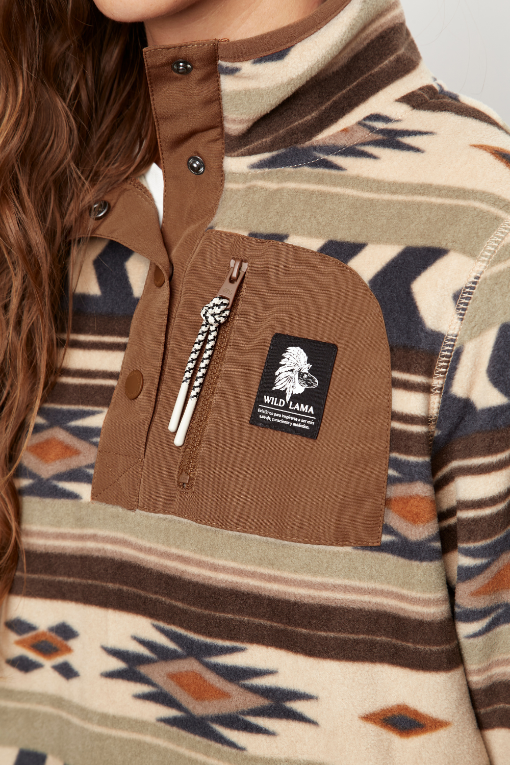 Polar Lava Woman Reciclado Print Tribal Beige Mujer