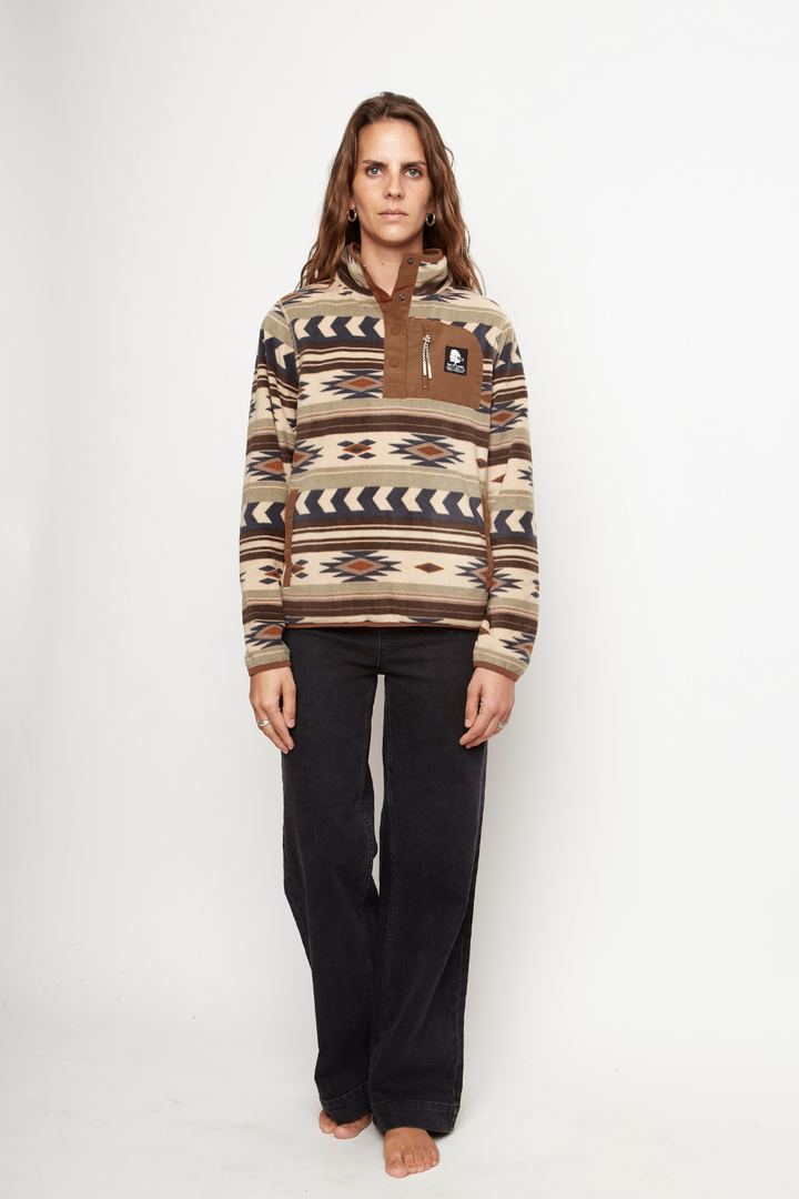 Polar Lava Woman Reciclado Print Tribal Beige Mujer