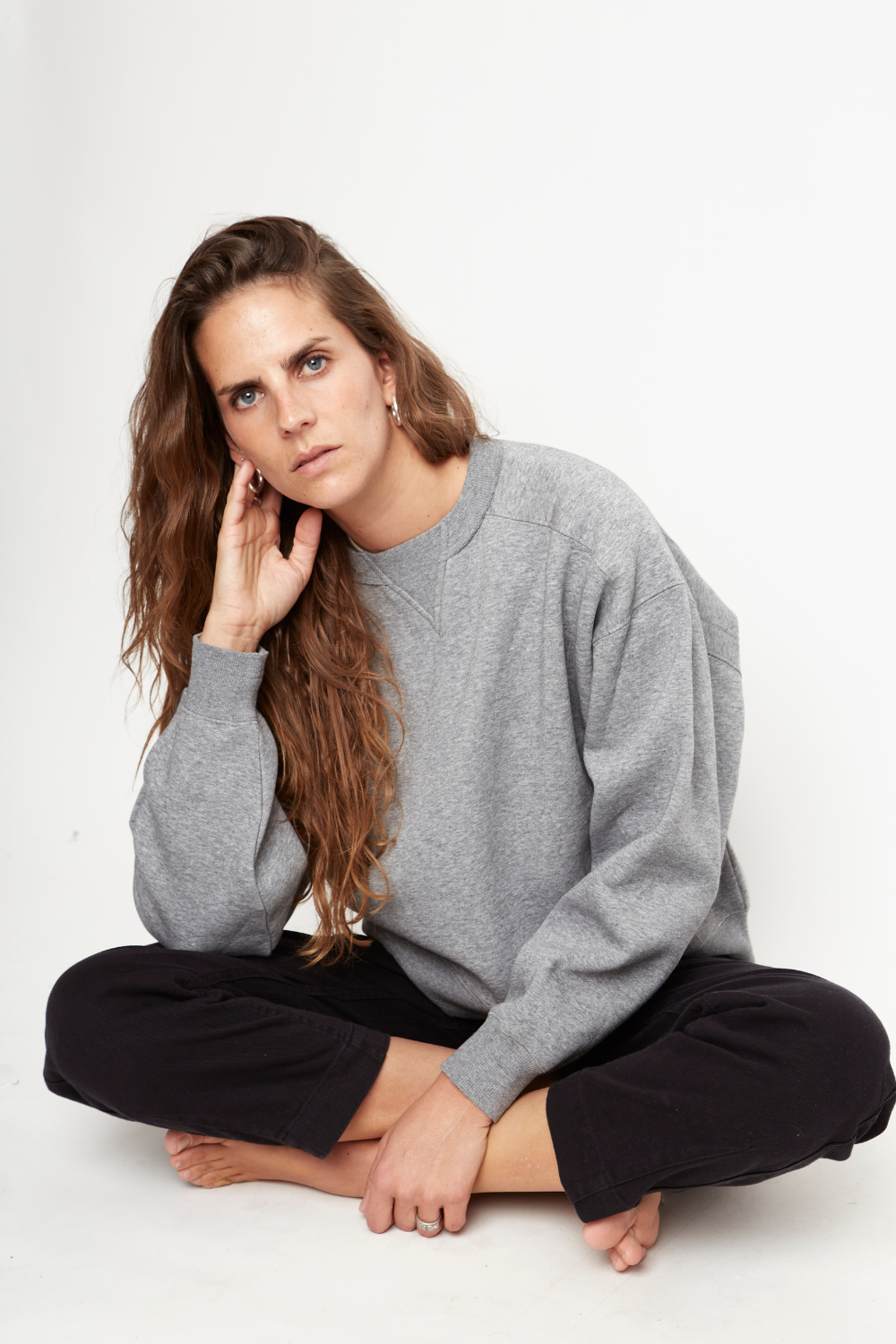 Polerón Torino Orgánico Gris Mujer
