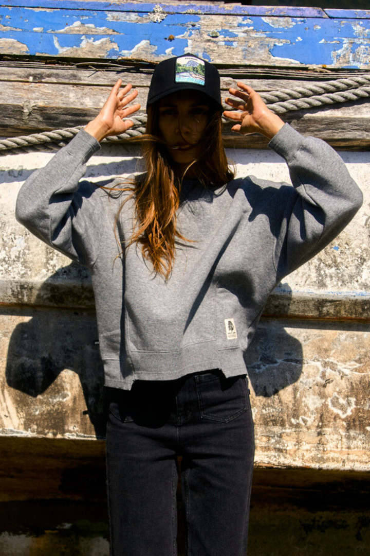 Polerón Torino Orgánico Gris Mujer