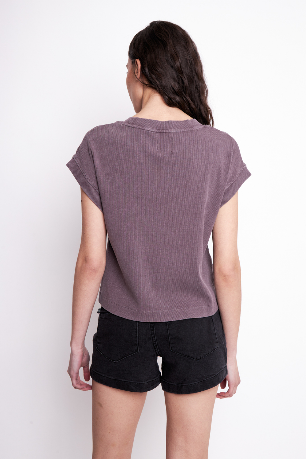 Polera Elis Orgánica Morada Mujer