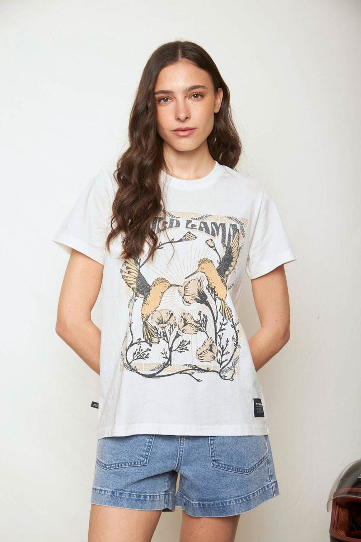 Polera Genovesa Órgánica Blanca Mujer