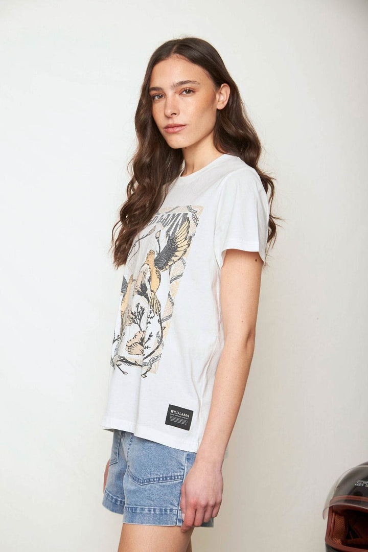 Polera Genovesa Órgánica Blanca Mujer
