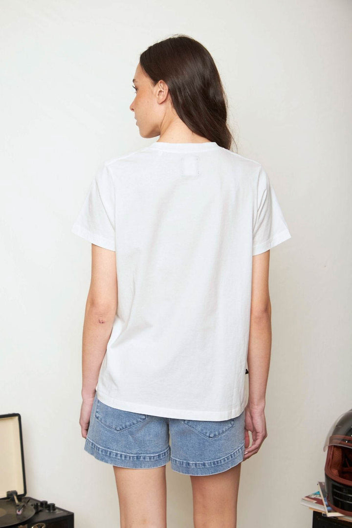 Polera Genovesa Órgánica Blanca Mujer