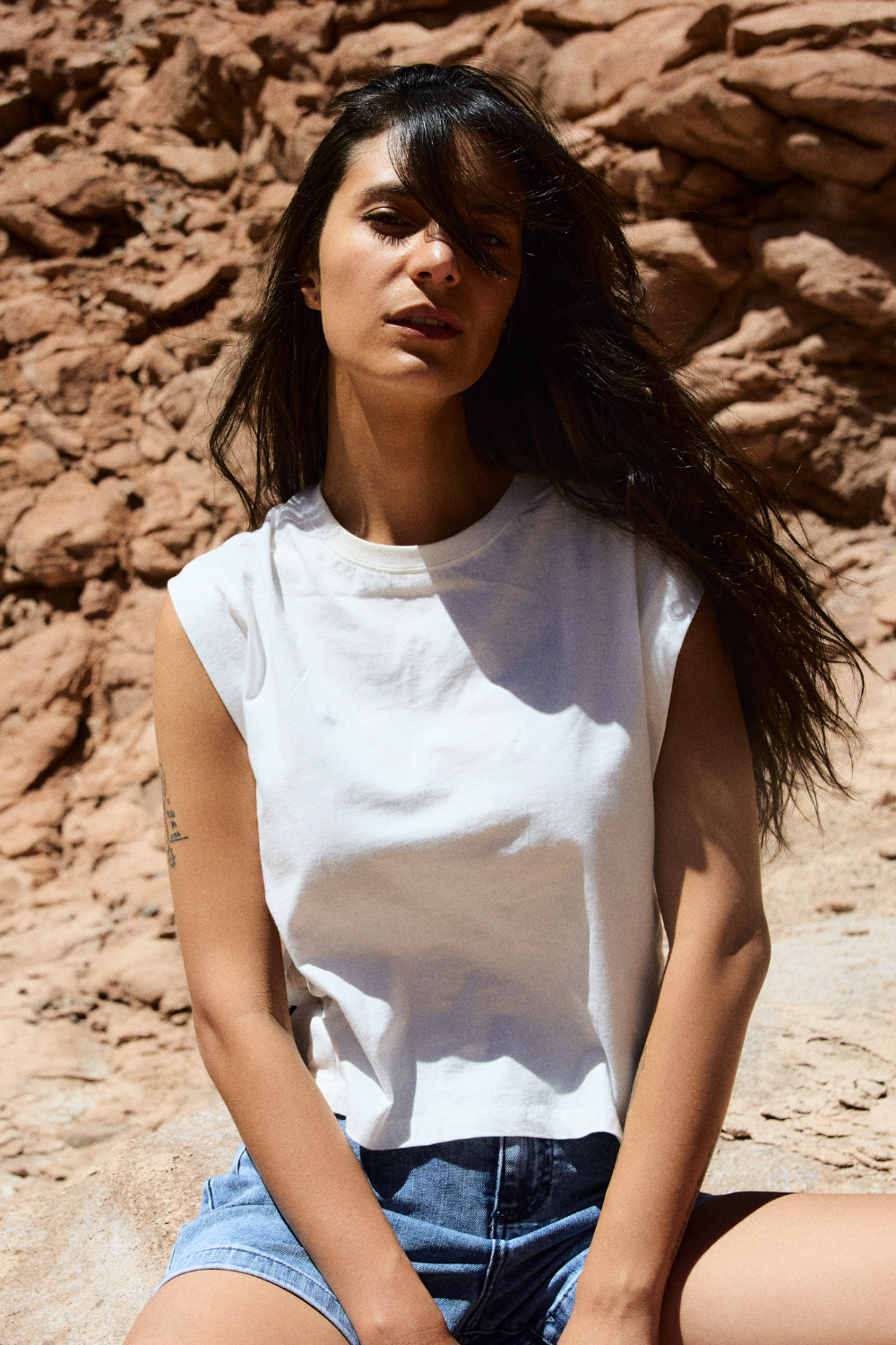 Polera Lilia Orgánica Blanca Mujer