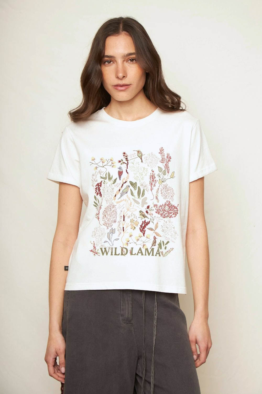 Polera Mira Orgánica Blanca Mujer