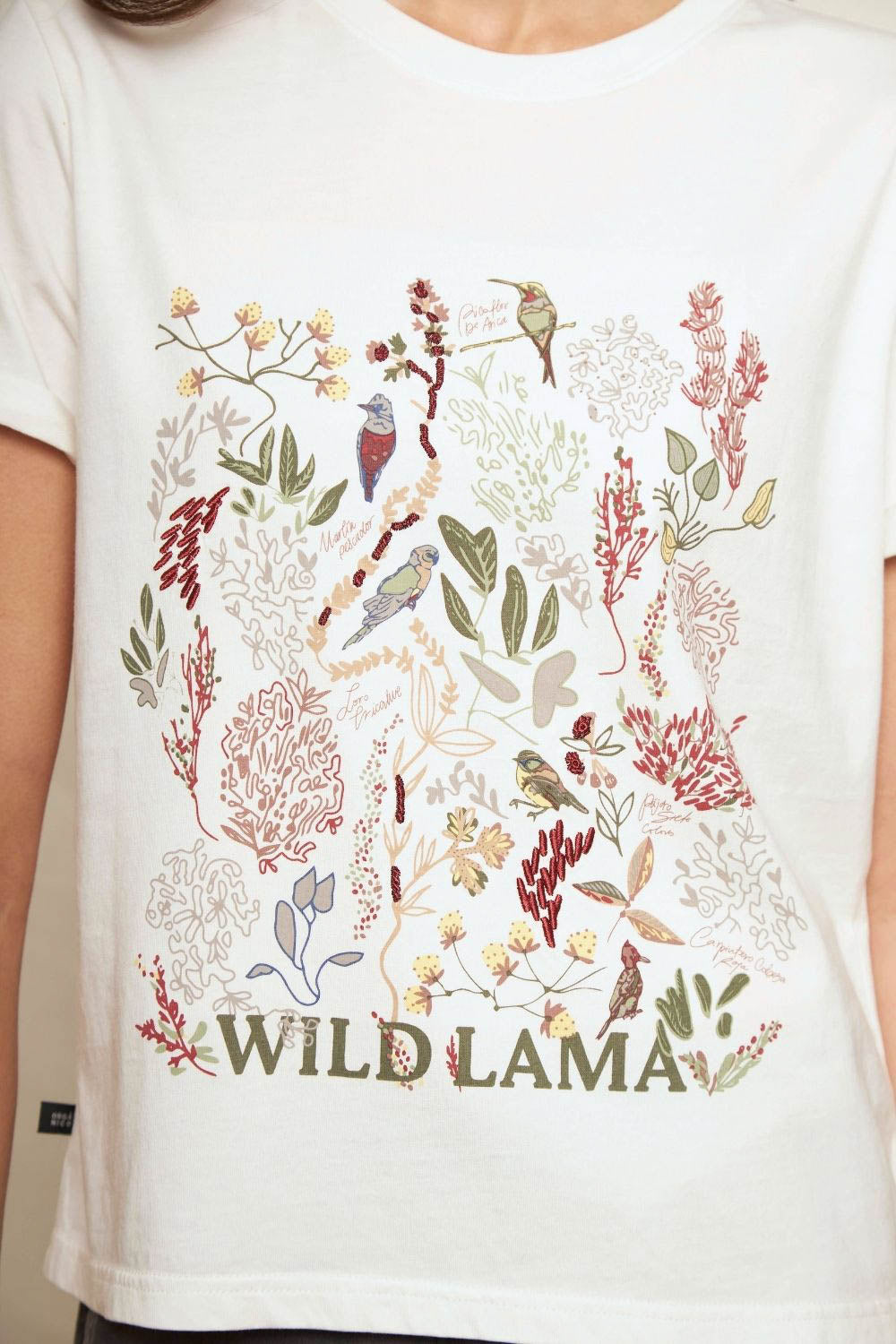 Polera Mira Orgánica Blanca Mujer