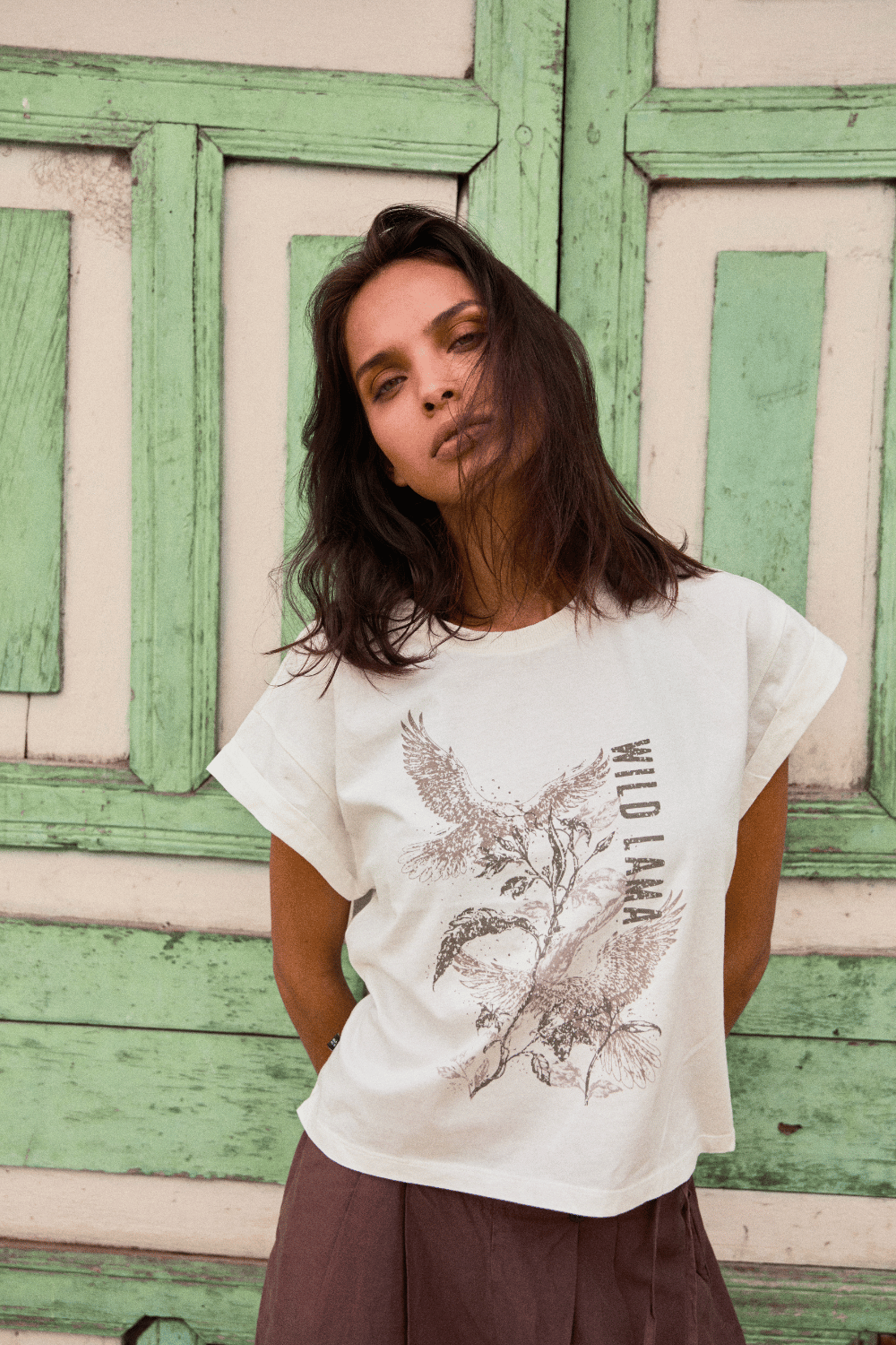 Polera Nirva Orgánica Blanca Mujer