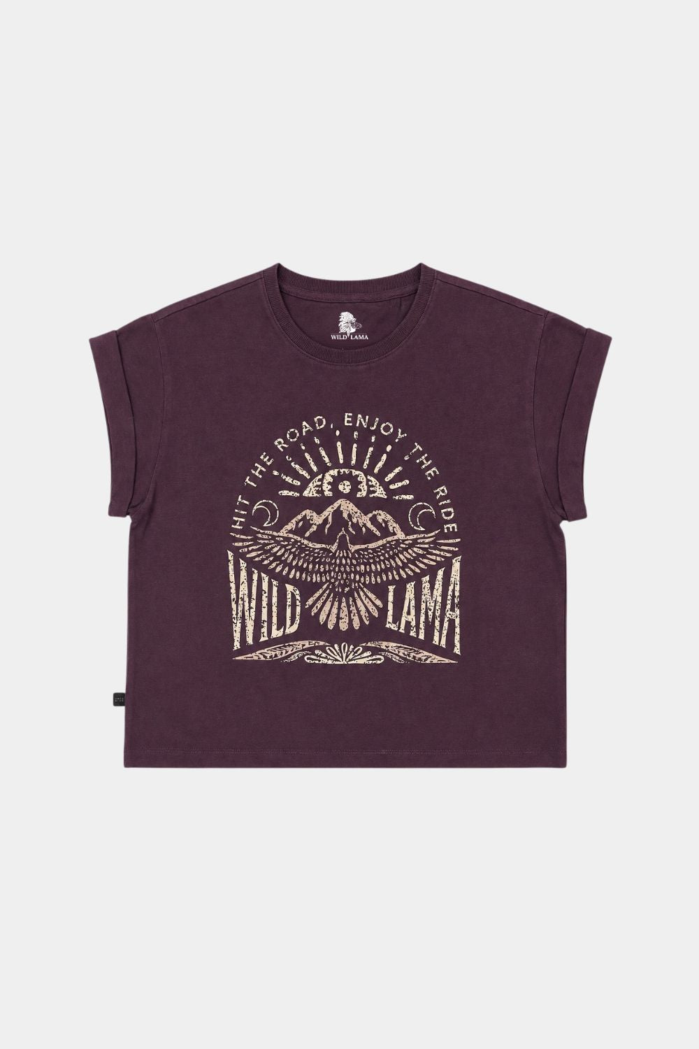 Polera Nirva Orgánica Burdeo Mujer