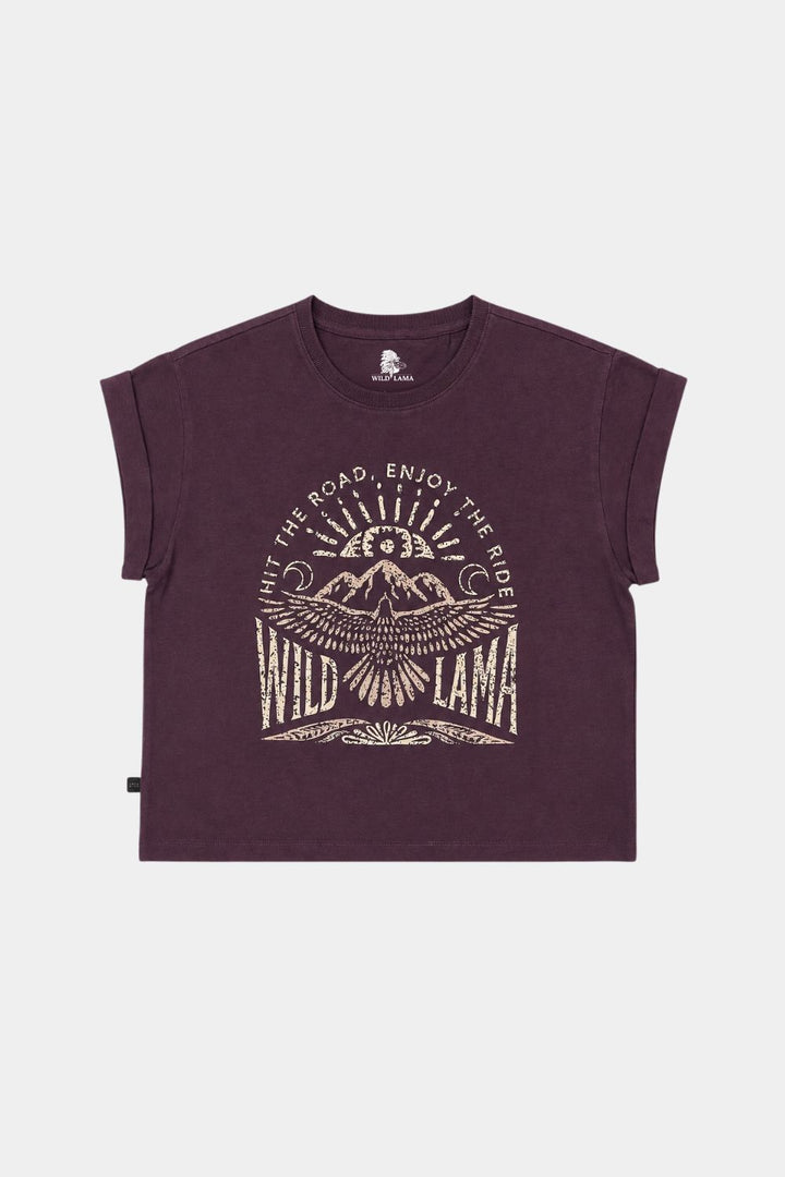 Polera Nirva Orgánica Burdeo Mujer