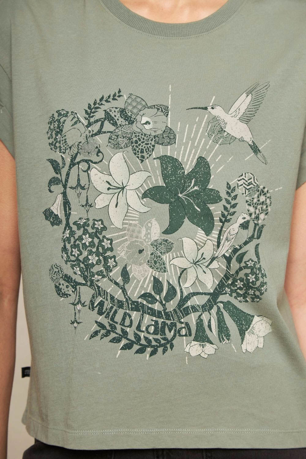 Polera Nirva Orgánica Verde Mujer
