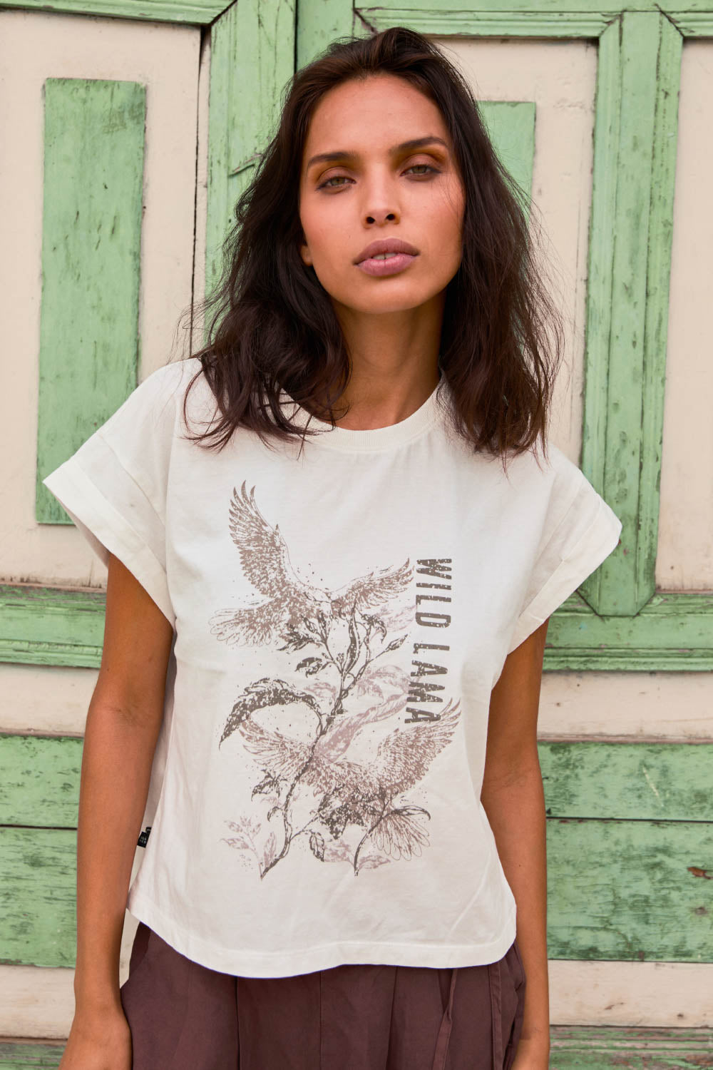 Polera Nirva Orgánica Blanca Mujer