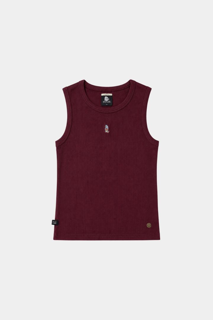 Polera Popy Orgánica Burdeo Mujer
