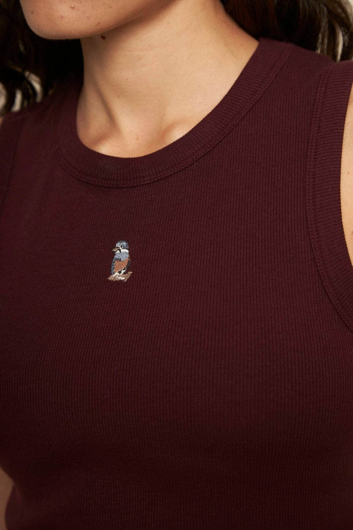 Polera Popy Orgánica Burdeo Mujer