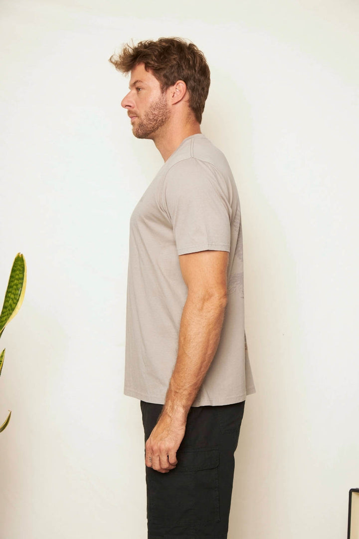 Polera Rolan Orgánica Gris Hombre