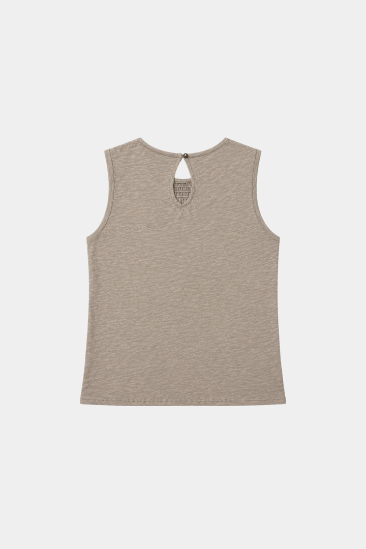 Polera Seris Orgánica Beige Mujer