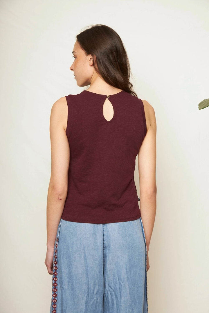 Polera Seris Orgánica Morada Mujer
